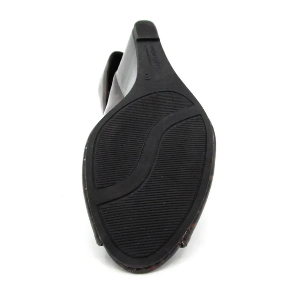 Comfort Plus by Predictions Wedge Heels Womens Sz 8 Animal Print Open Toe Pumps - Picture 8 of 15